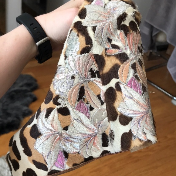 Leopard and Flower Giuseppe Zanotti Wedges - Picture 4 of 6